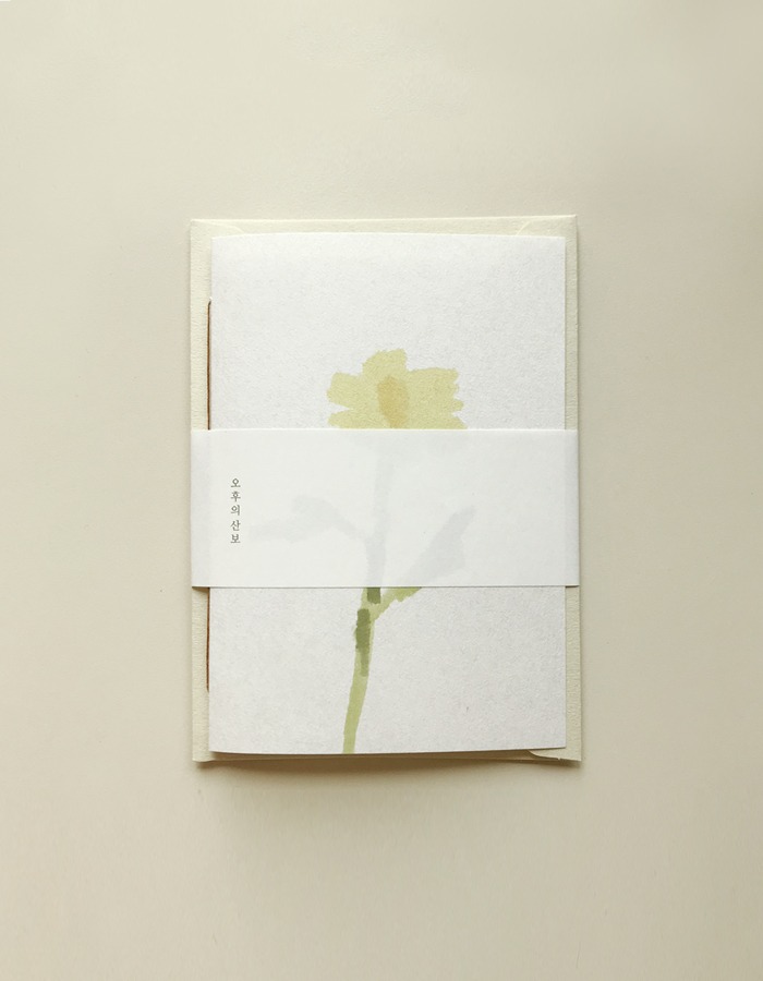 AFTERNOON SANBO) Stitched Card Series - 풀꽃 2차 재입고