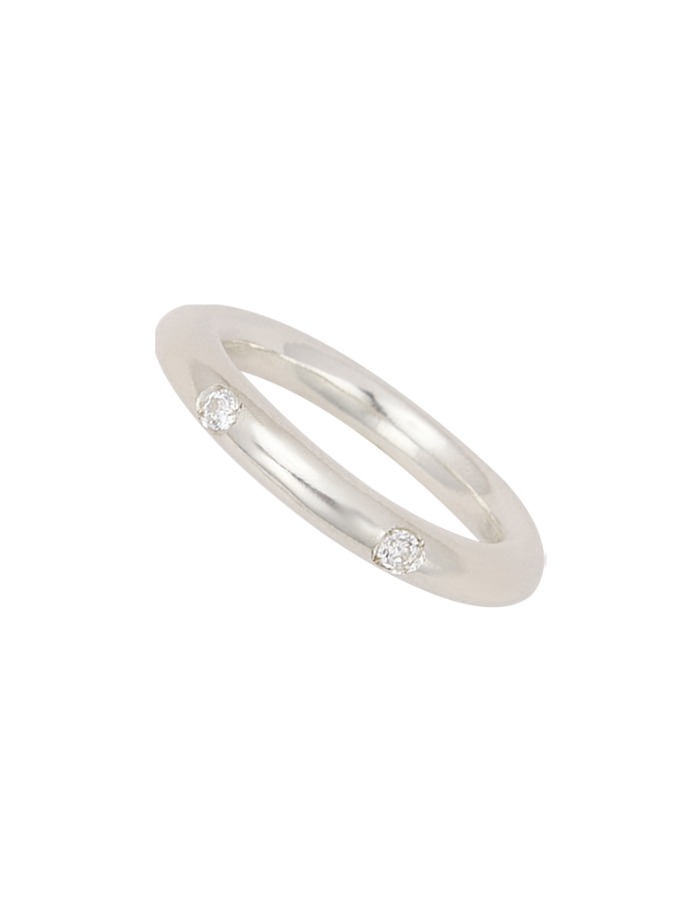 LSEY) Thin sparkle ring (silver)