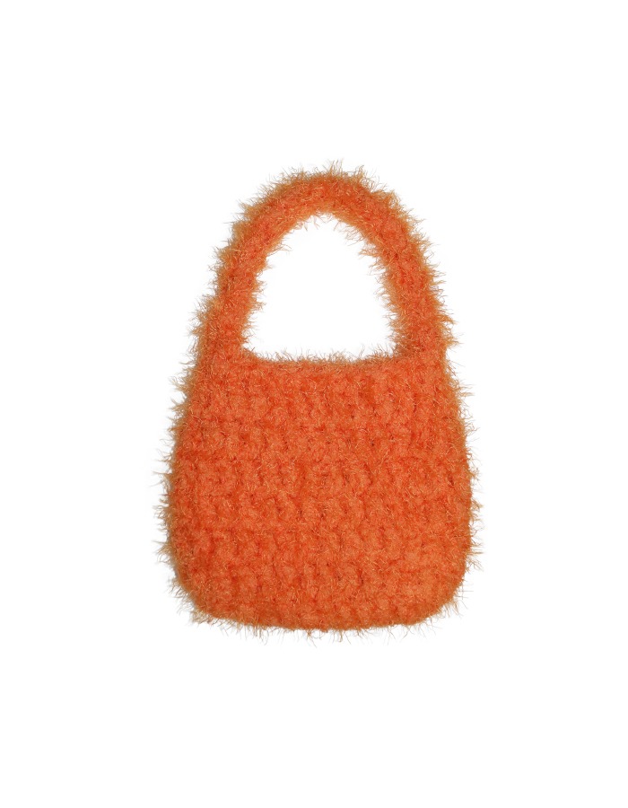 empty room) fluffy mini bag (orange)