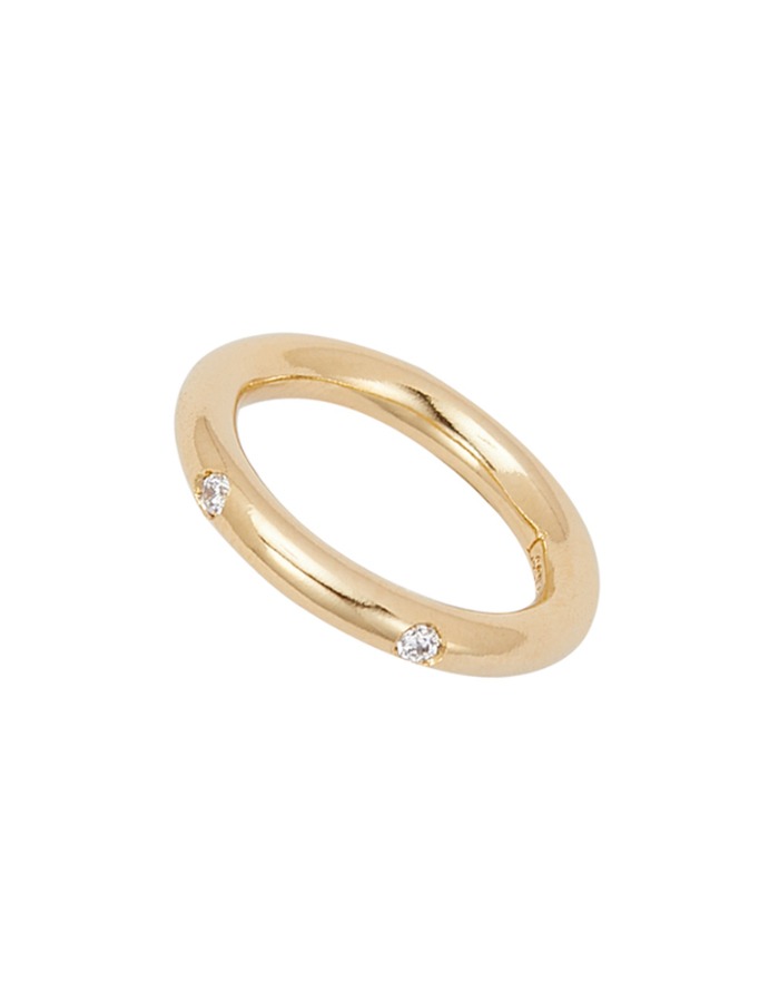LSEY) Thin sparkle ring (gold)