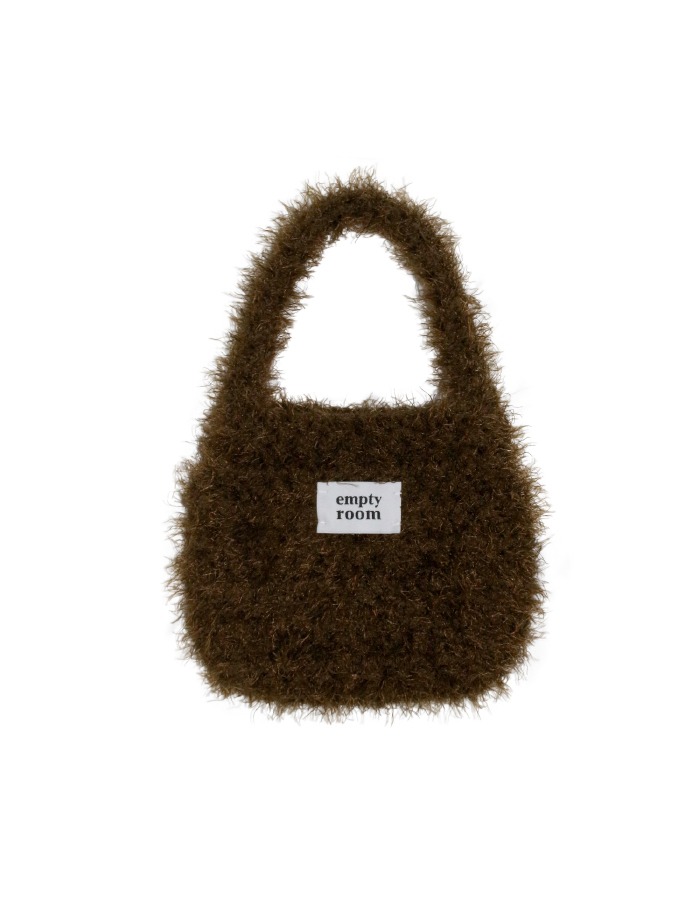 empty room) fluffy mini bag (brown)