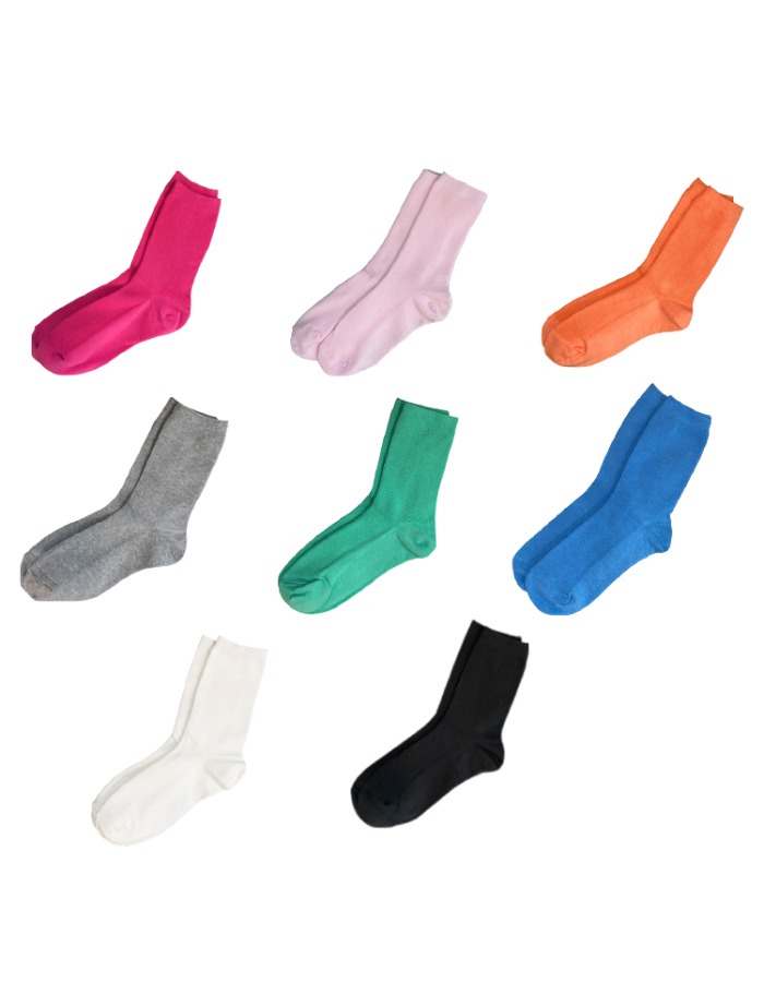 AOY) RIBBED COLOR SOCKS 8 COLORS 4차 재입고
