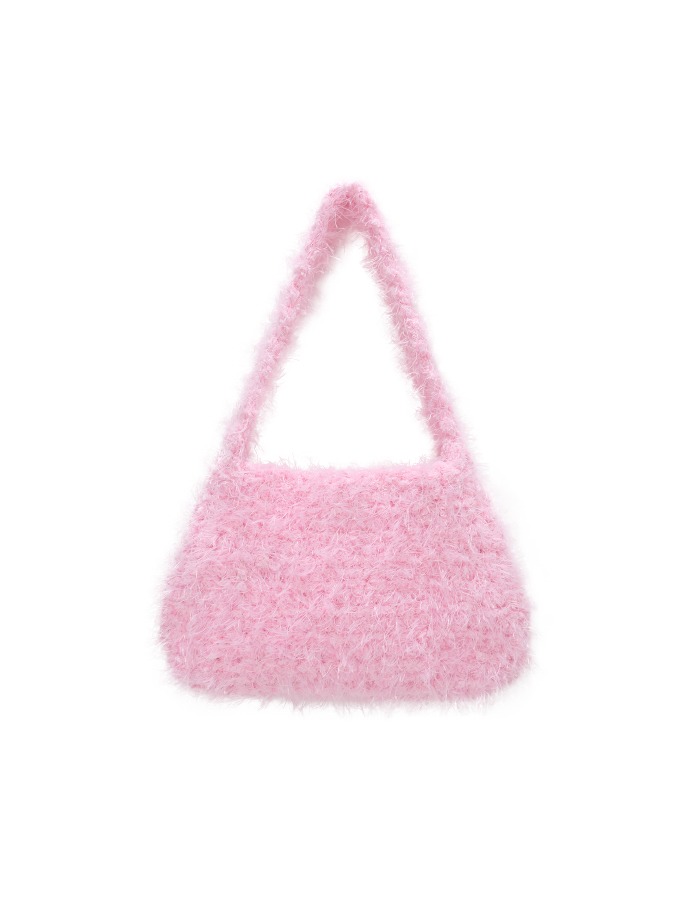 empty room) fluffy shoulder bag (baby pink)