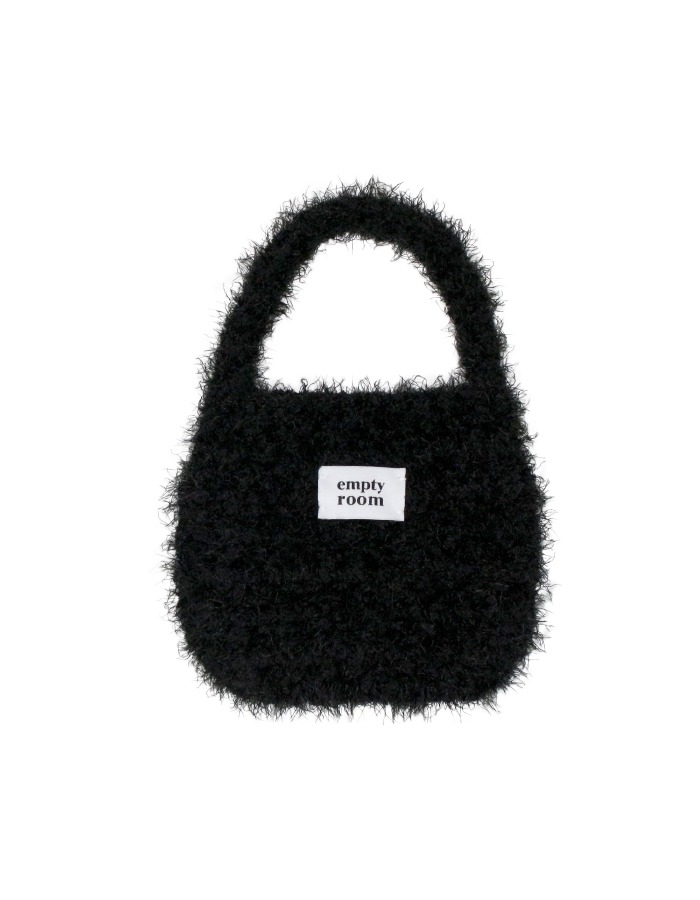 empty room) fluffy mini bag (black)