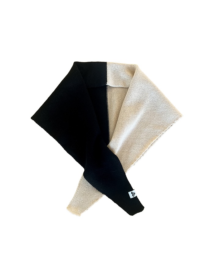 fille) Yin Yang Knit Scarf - 2 Colors