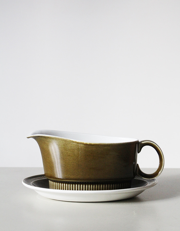 poole) khaki curry cup &amp; plate