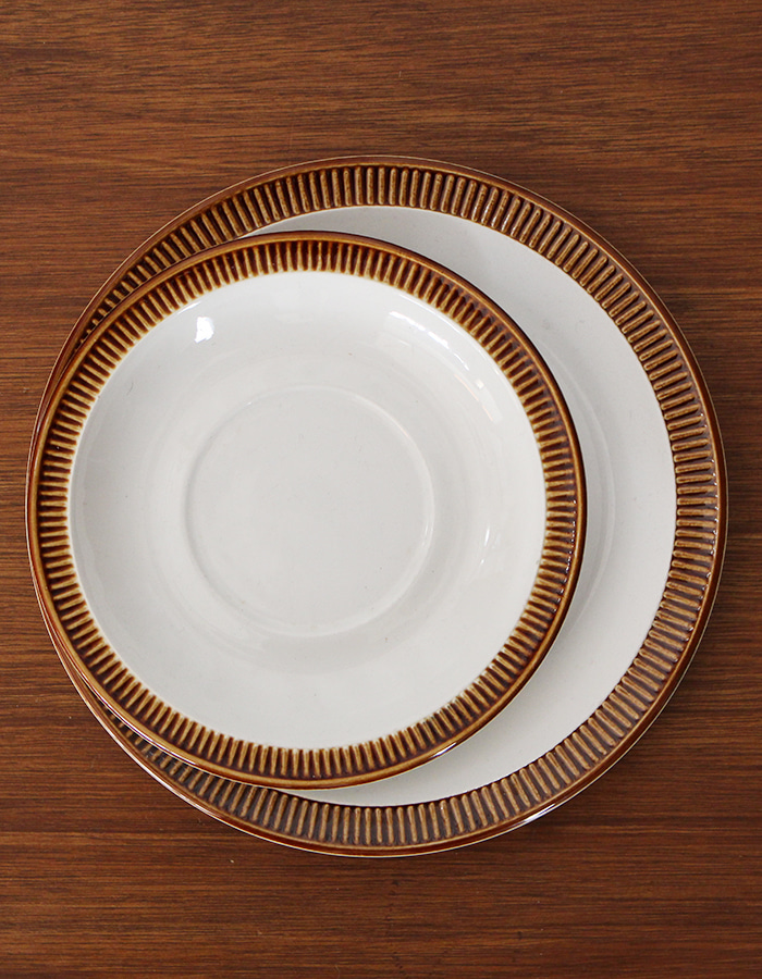 poole) brown plate - 2size (b급)