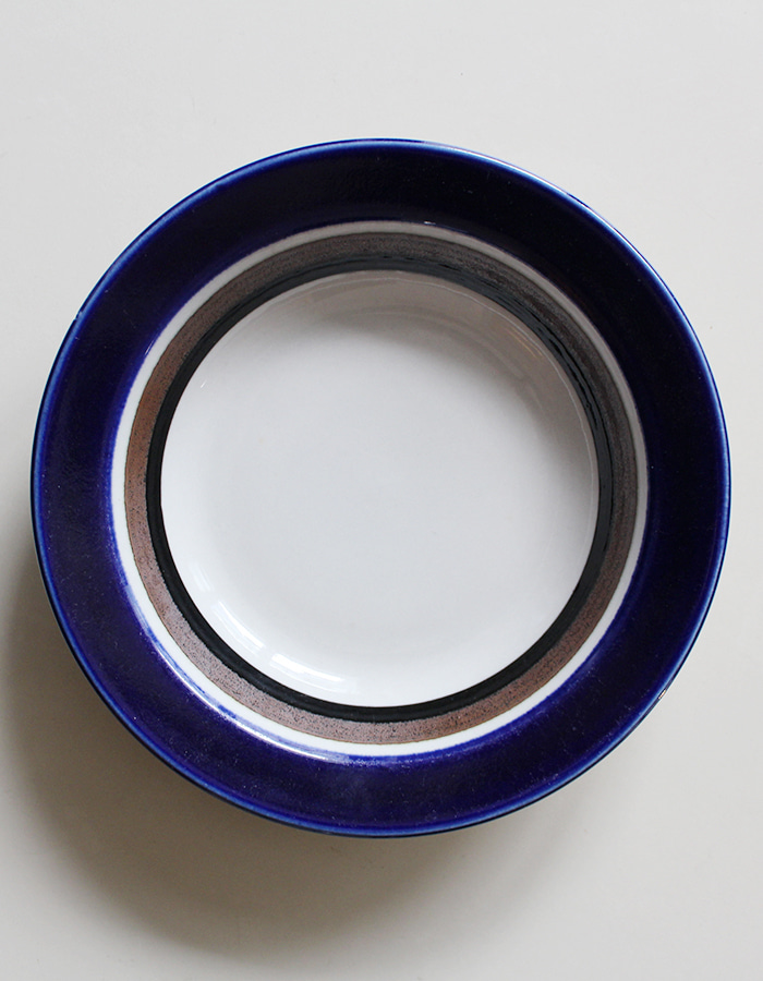 arabia of finland) arabia of finland saara blue brown cereal bowl