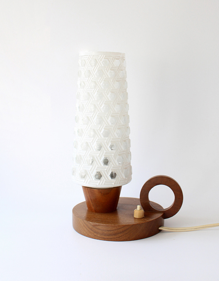 vintage) hexagon pattern lamp - From The Netherlands