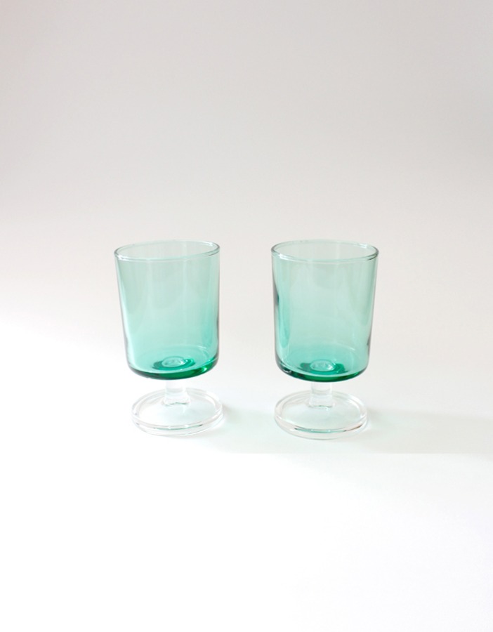luminarc) green shot glasses