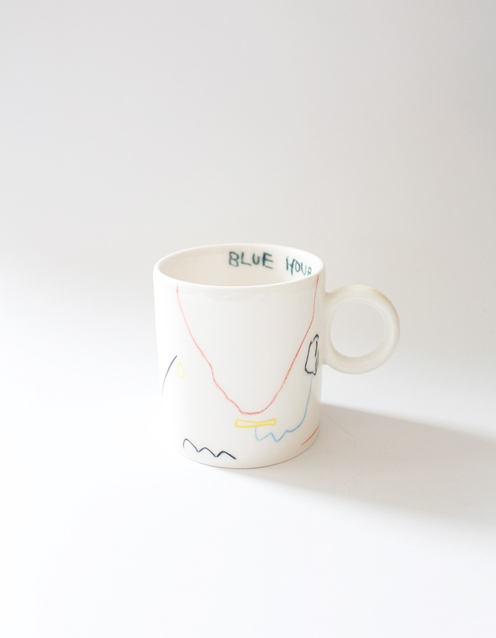 blue hour) drawing cup