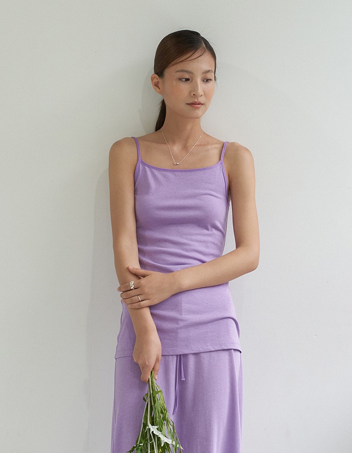 air of june) SILKY SCOOPBACK SLEEVELESS TOP (LILAC) 3차 재입고