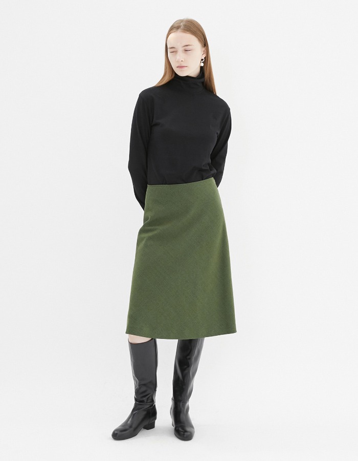 cosmoss) Wool a line skirts