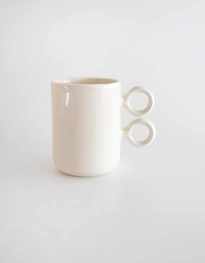 ABS Objects) Scissor Mug _ Natural White