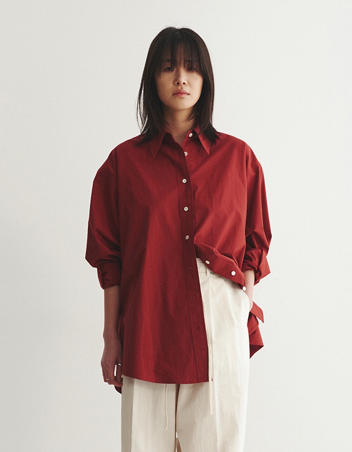 REPOS) COLOR OVER SHIRTS _ RED