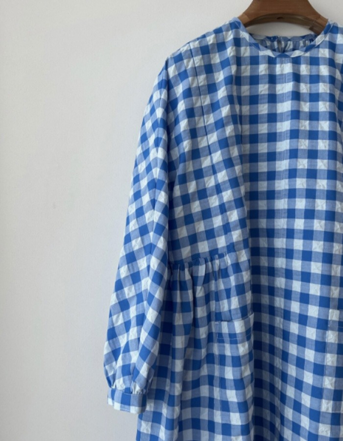 Weekend Laundry List) Square Armhole Dress In Checks