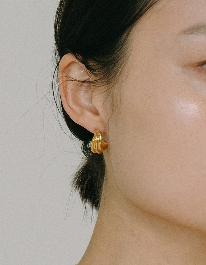 own works) Layers of traces Earrings #2