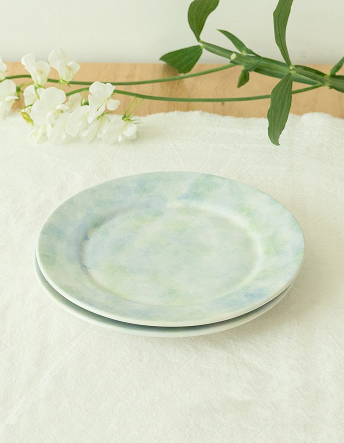 Saie Pottery) waterside &#039;green&#039; _ small plate 2차 재입고