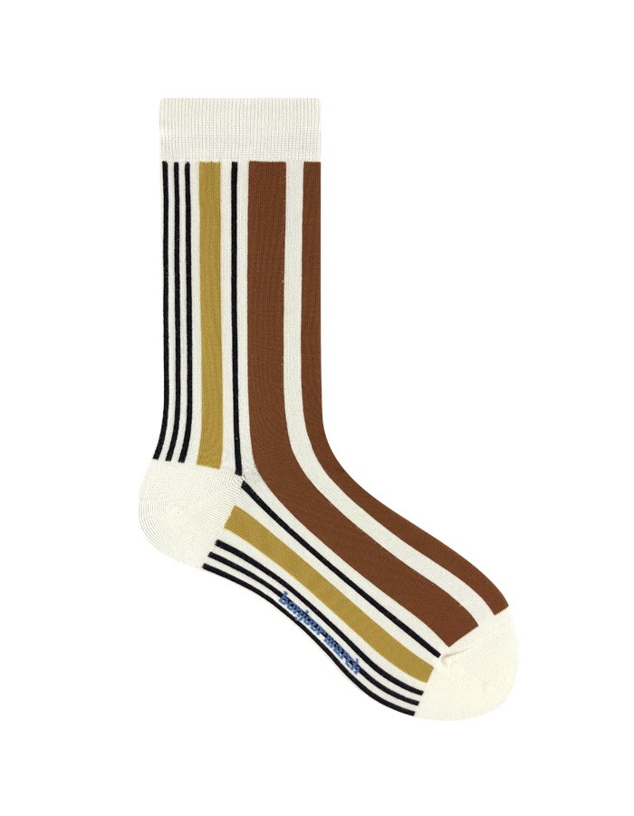 Bonjour March) Saddle brown socks