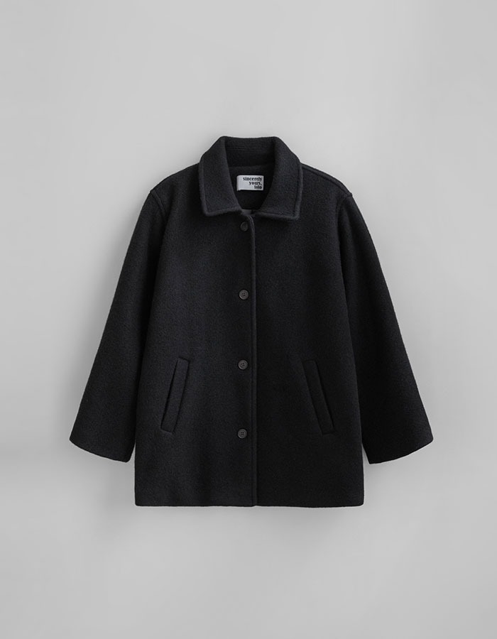 tolo) Half Coat (Black)