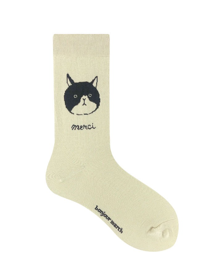 Bonjour March) Meow socks