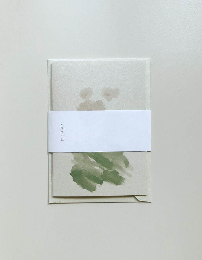 오후의 산보) Stitched Card Series - 풍경