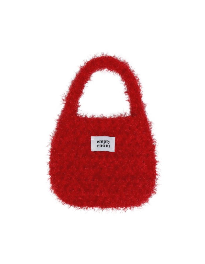 empty room) fluffy mini bag (red)
