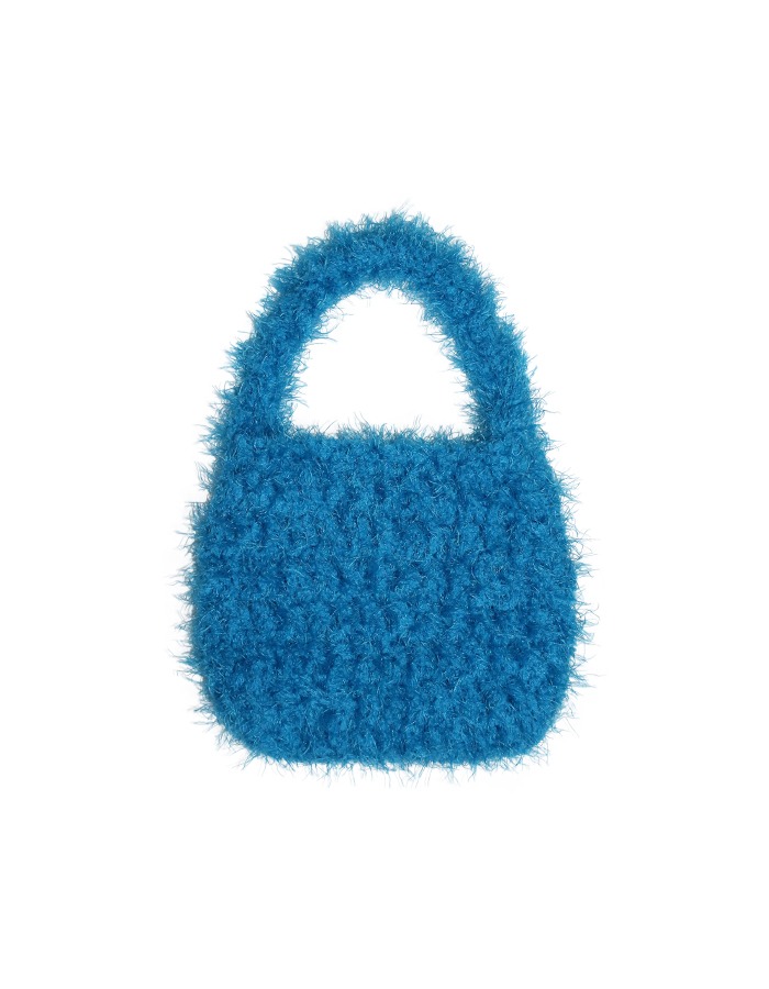 empty room) fluffy mini bag (blue)