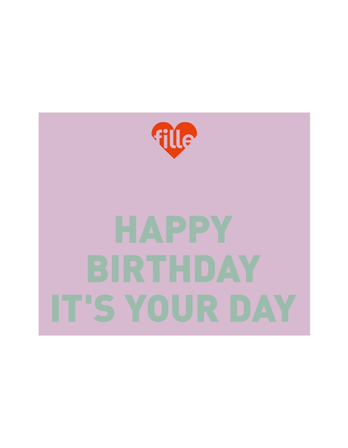 fille) Happy Birthday Card