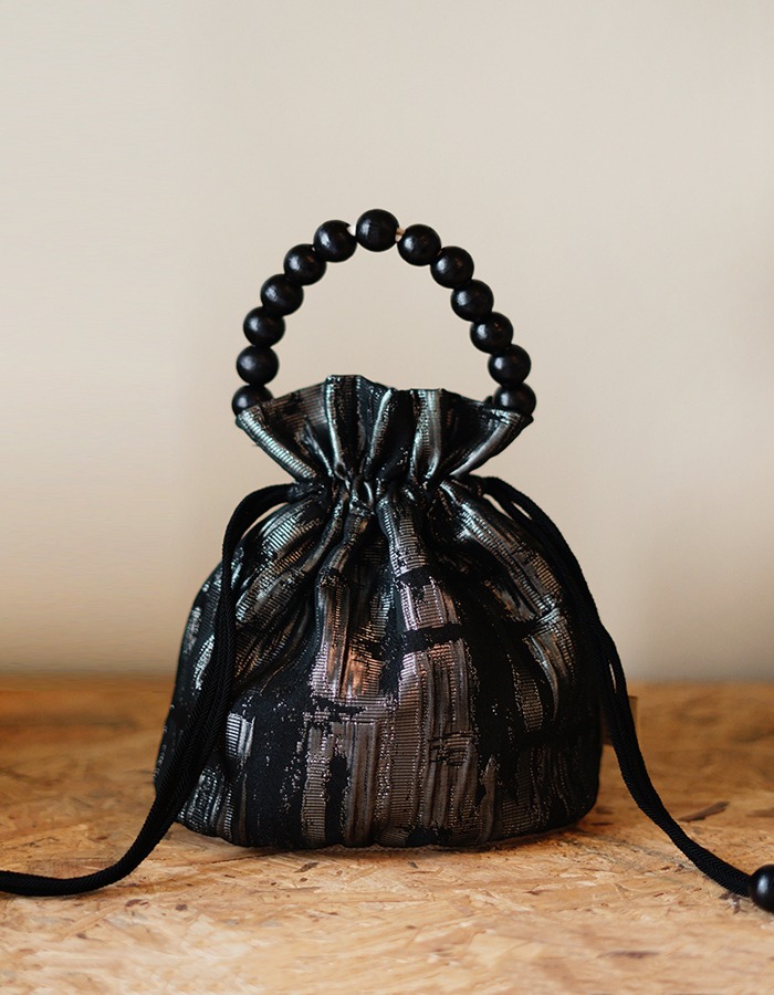 BOLSAC ) poppy bucket bag_royal black_PETIT