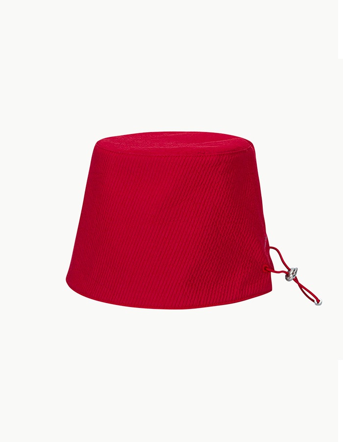 Hinge) HNG 2-WAY BUCKET HAT (CHILI RED)