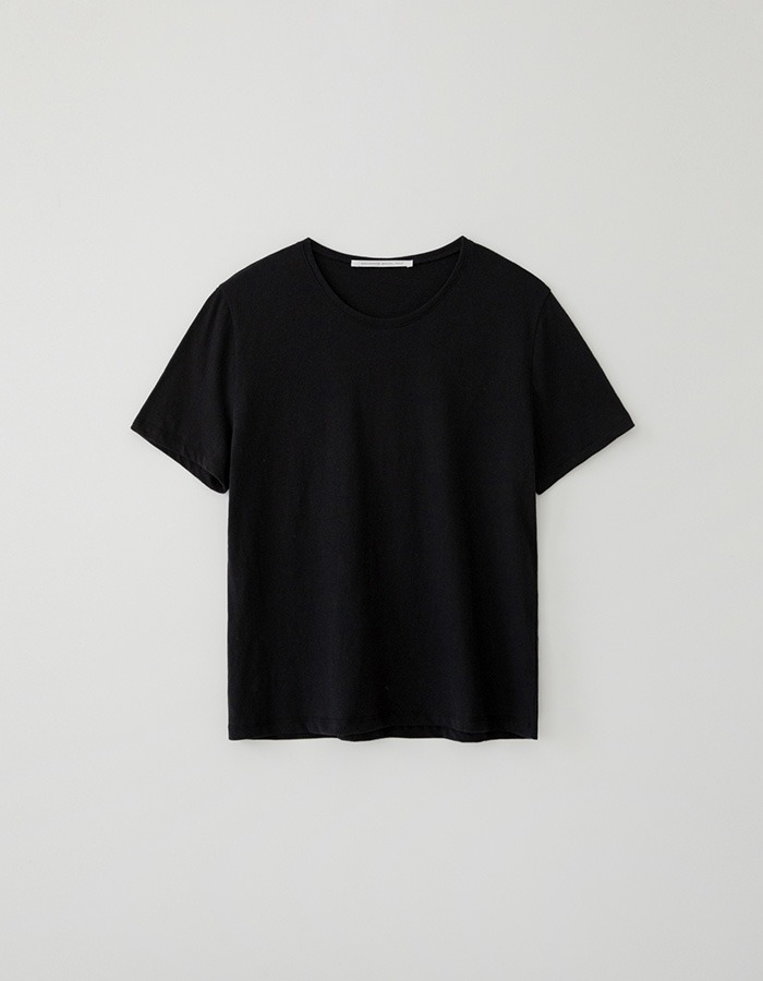 tolo) Washed Round Tee (Black)