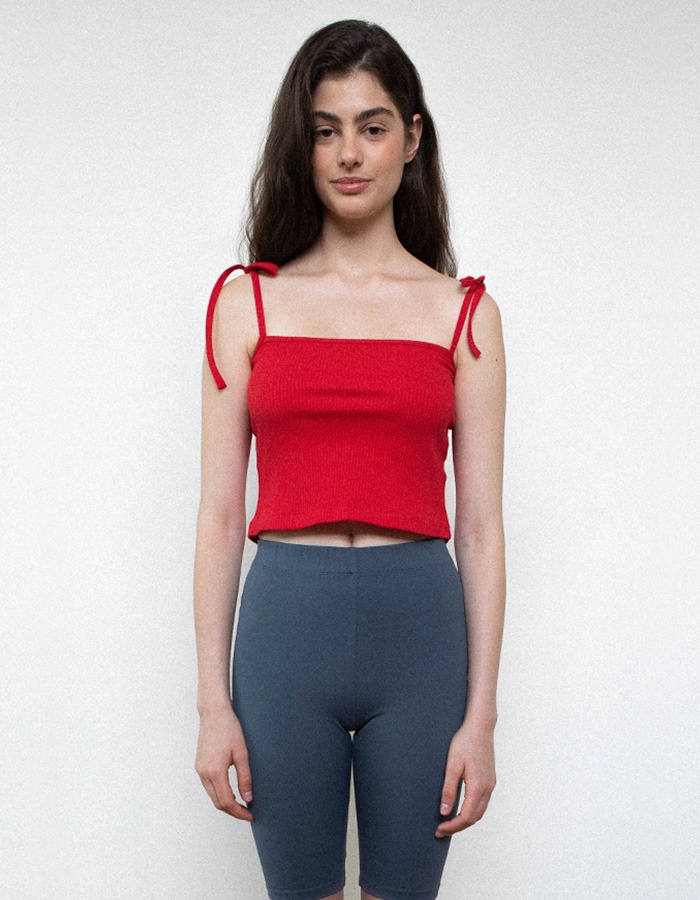 AOY) LOLENE RIBBON TOP IN RED