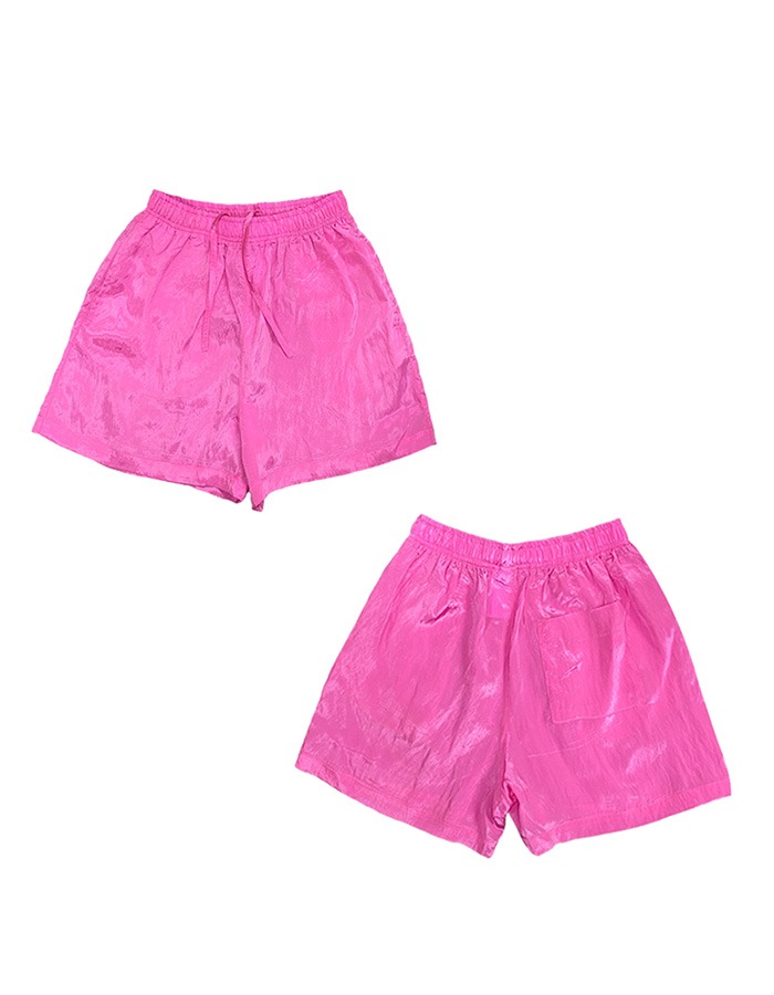 AOY) ILENA SILKY SHORTS IN CANDY PINK