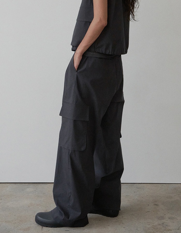 COURBUI) OUT POCKET PANTS (CHARCOAL NAVY) 2차 재입고
