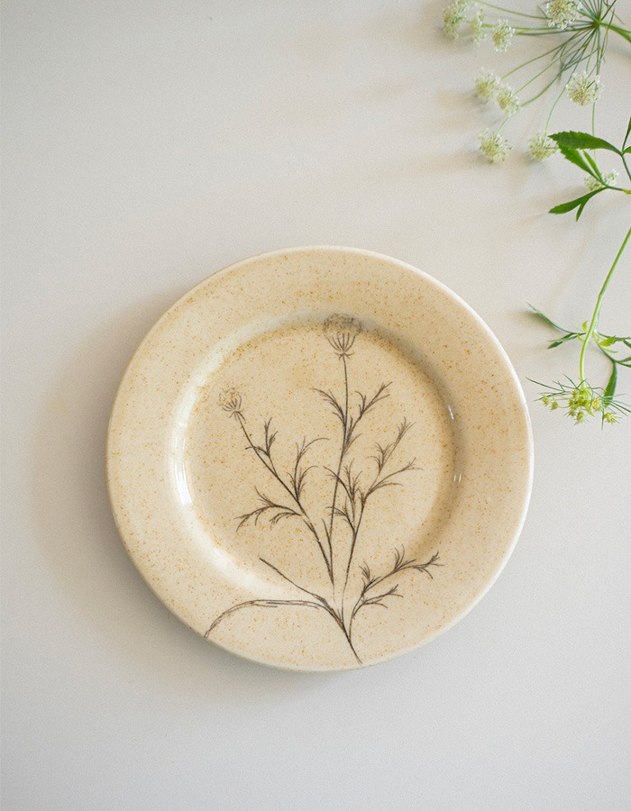 Saie Pottery) Wild carrot plate