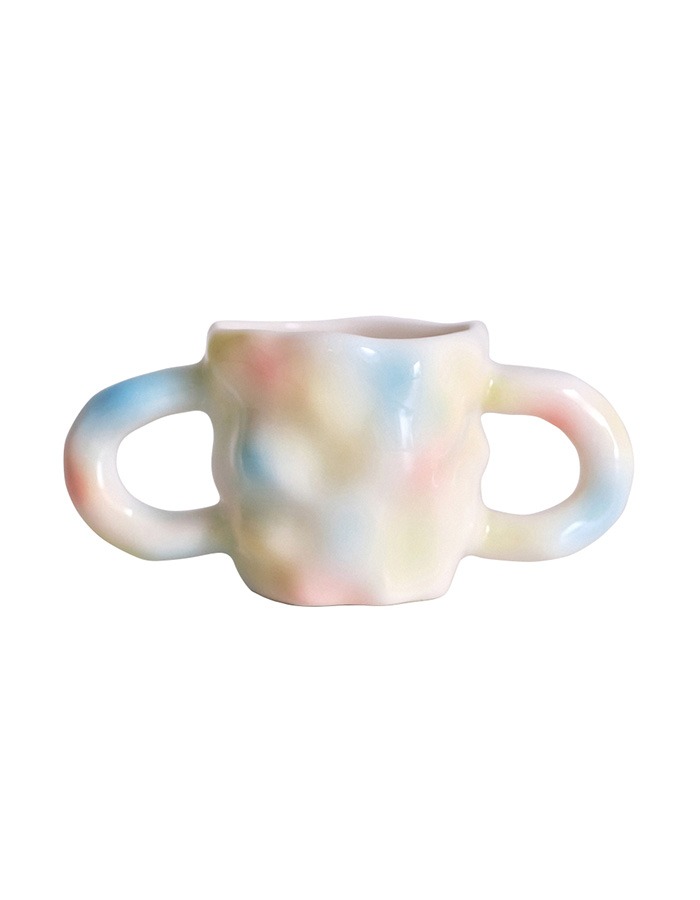 Joo Object) Lumpy Mug · Airbrush Painting (Two-Handles)