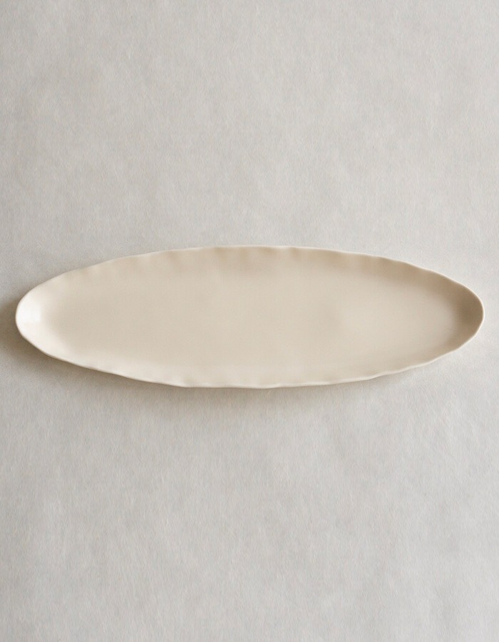 nahye ceramic) LONG LEAF PLATE