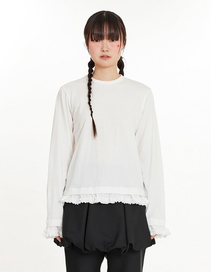 BOCBOK) Long Sleeve Gongju T-Shirt (White)