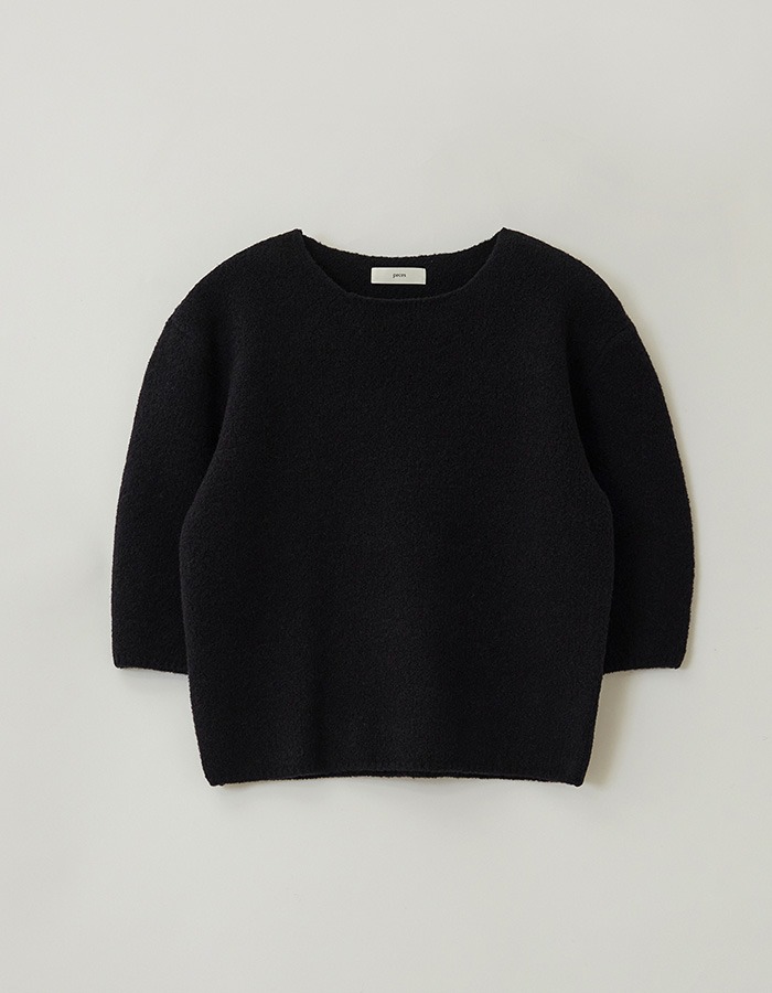 peces) Chagall Boucle Knit (Black)