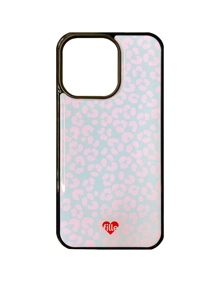 fille) 에폭시 Flower iPhone Case - Sky &amp; Baby Pink